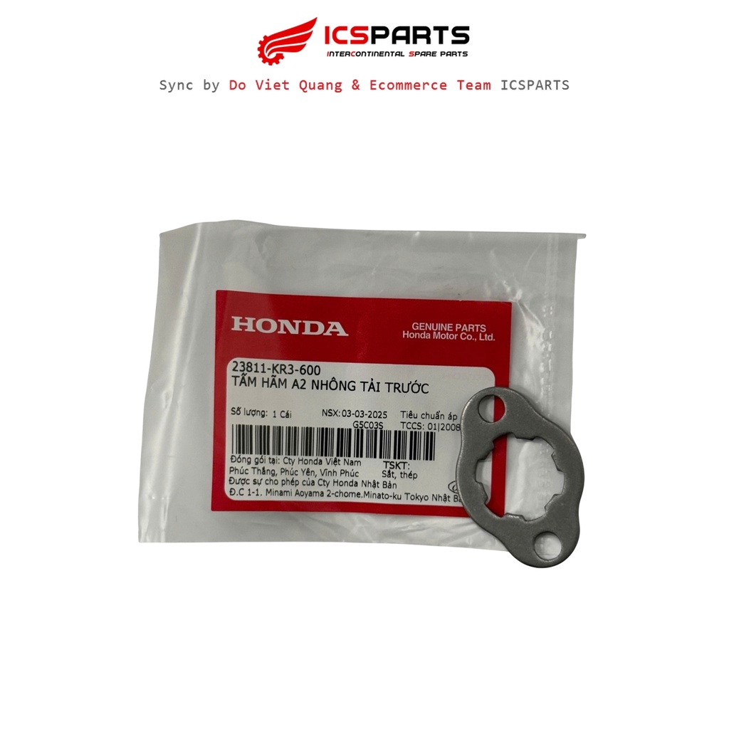 Tấm Hãm A2 Nhông Tải Trước HONDA Winner 150 / Winner X / Cbr150 (23811-KR3-600)