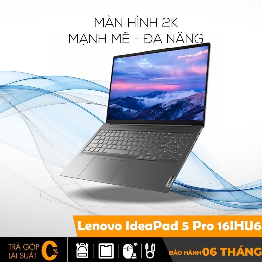 Lenovo Ideapad 5 Pro 16ihu6 Core I5-11300h, 8 Gb, Ssd 512gb, Mx450 2gb, 16 Inch Wqxga