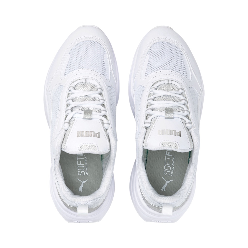 Giày Thời Trang PUMA Nữ Cassia Distressed White- Silver Màu Trắng | BigBuy360 - bigbuy360.vn