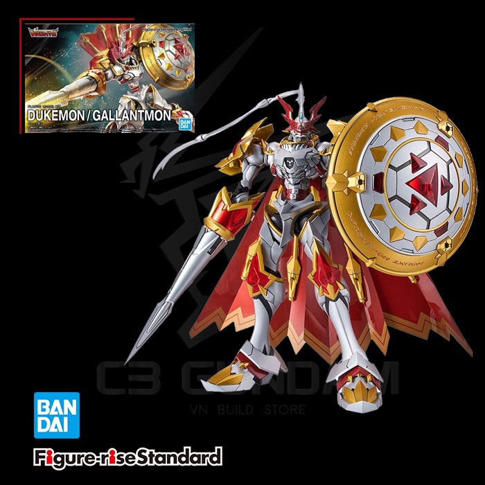 [BANDAI] MÔ HÌNH Figure Rise Standard Dukemon/Gallantmon Amplified [Digimon]