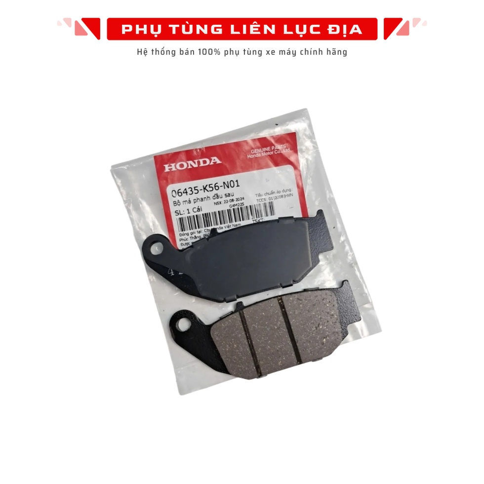 Bộ Má Phanh Dầu (Má Đĩa) Sau Winner X (Wi 4) 2019 (06435K56N01)