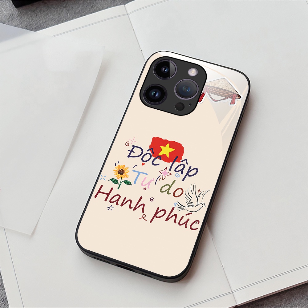 Ốp lưng iphone 14 14 Pro 14 Pro Max 14 Plus in hình cờ đỏ sao vàng, độc lập