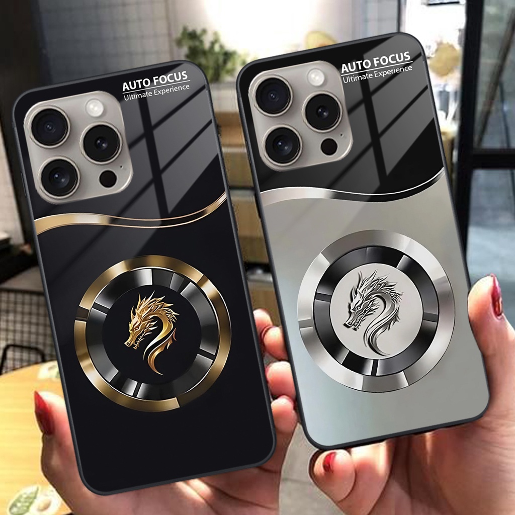 Ốp Lưng Iphone 16 / Iphone 16 Pro / Iphone 16 Pro/ Iphone 16 Pro Max Mặt kính cường lực sang trọng,t