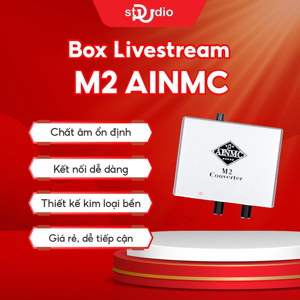 Box Livestream M2 AINMC - Chất lượng Stereo cho livestream