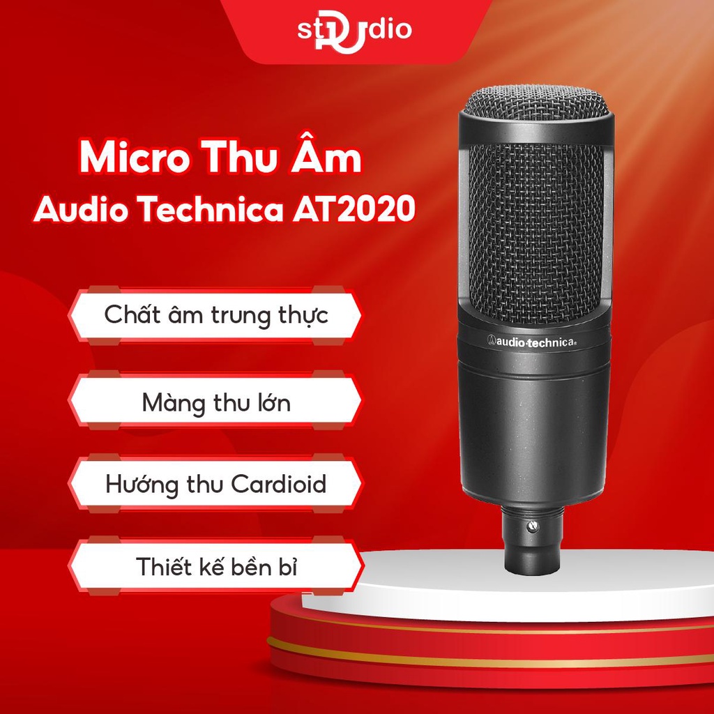 Micro thu âm Audio Technica AT2020 - Micro thu âm cho phòng thu