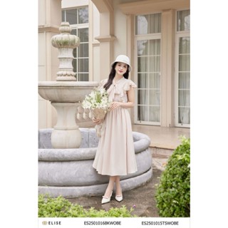 Chân váy nude xếp nhún thiết kế Elise ES2501016BKWOBE