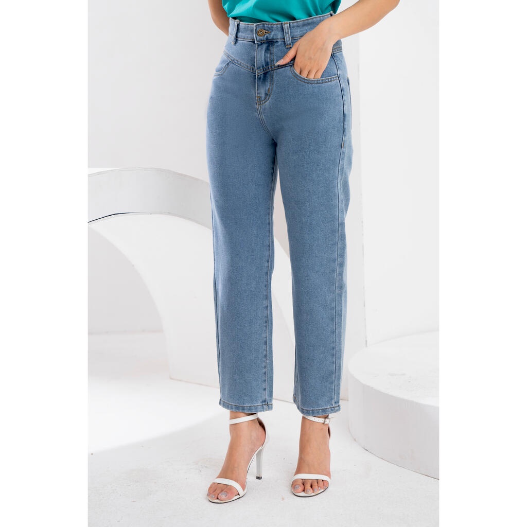 Quần bò ống đứng MMOutfit QU1022133