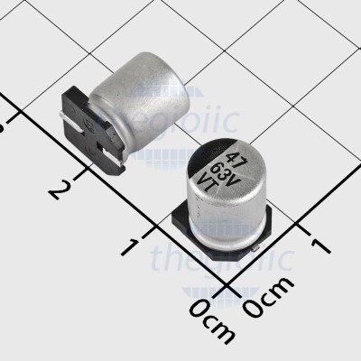 [10 Cái]- Tụ Nhôm SMD 47uF 63V 8x10.5mm Linh Kiện Smart