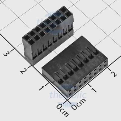 [10 Cái]- Đầu Dupont Cái Đôi 2.54mm 16 Chân 2 Hàng Linh Kiện Smart