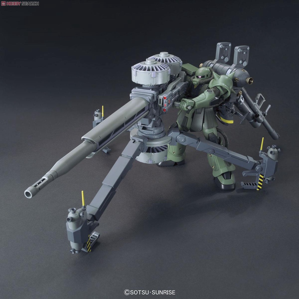 [BANDAI] MÔ HÌNH HG 1/144 MS-06 Zaku II + Big Gun Set HGT Gundam Thunderbolt