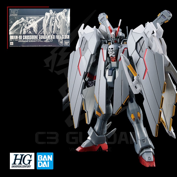 [BANDAI] MÔ HÌNH HG 1/144 XM-X0 Crossbone Gundam X-0 Full Cloth [P-Bandai] HGUC Universal Century