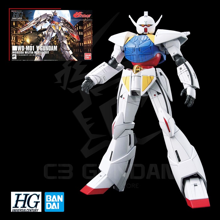 [BANDAI] MÔ HÌNH HG 177 1/144 WD-M01 Turn A Gundam HGUC Universal Century