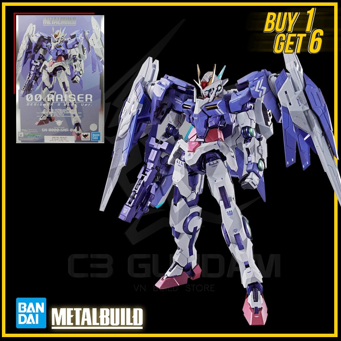 [BANDAI] MÔ HÌNH MB Metal Build Bandai 00 Raiser Designer Blue Ver - Tamashii Nation 2019