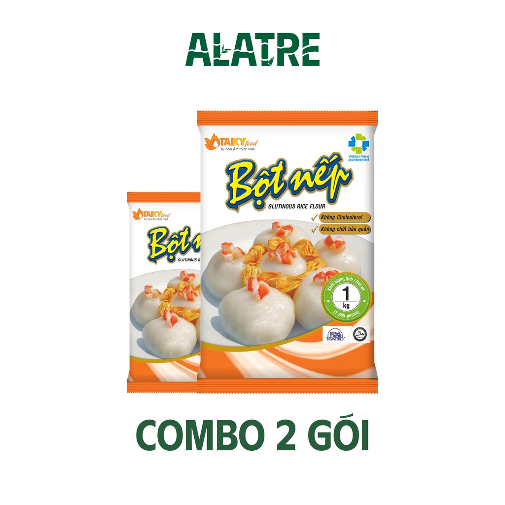 Combo 2 gói bột nếp Tài Ký 1kg - Alatre phân phối