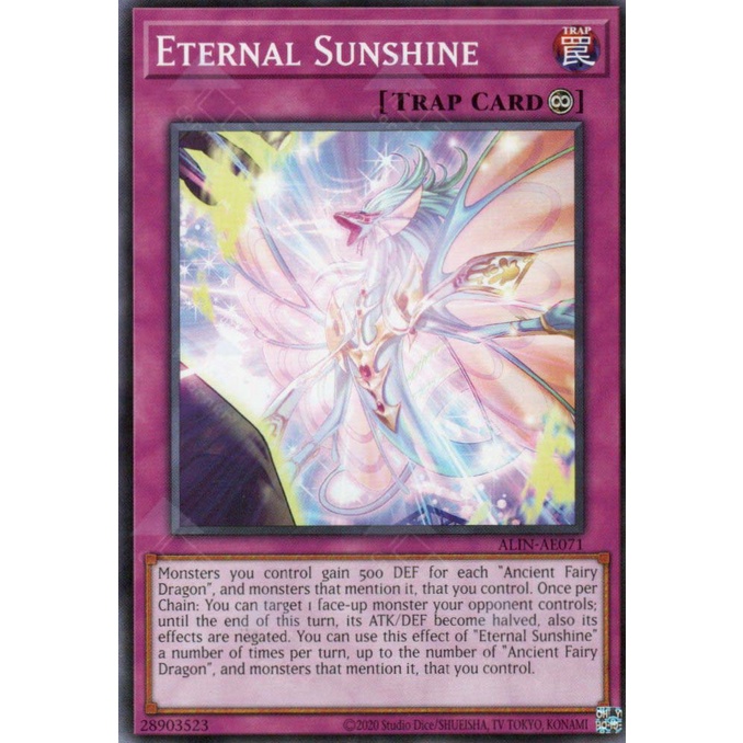 [ Bài Yugioh Chính Hãng ] ALIN-AE071 Eternal Sunshine - Common