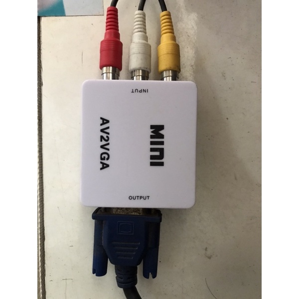 chuyển đổi video AV ra VGA- tv box, camera dùng màn hình máy tính