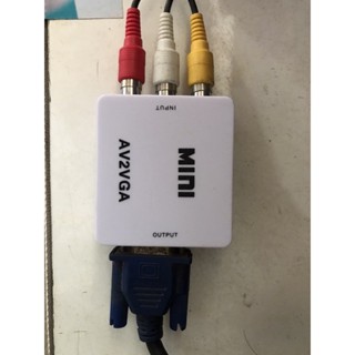 chuyển đổi video AV ra VGA- tv box, camera dùng màn hình máy tính