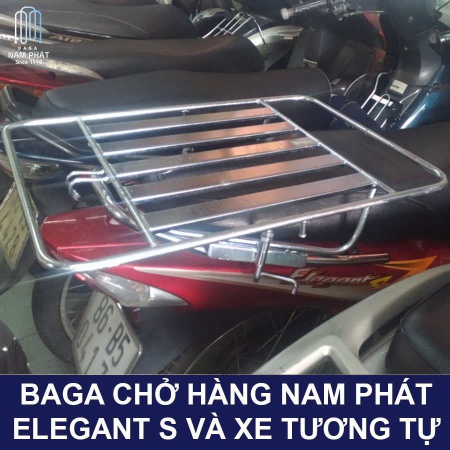 [Giá VAT] [HCM Hỏa tốc] Baga SYM chở hàng sắt đặc chịu lực xe-Elegant Vat
