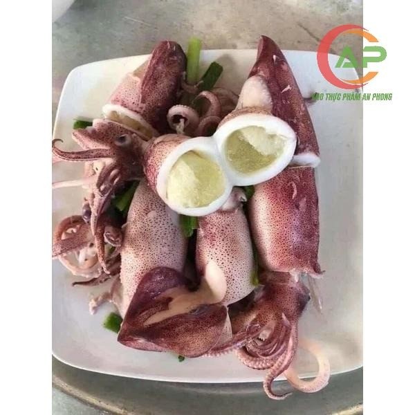 Mực trứng 1kg net 7 size 15-20 con (giao HỎA TỐC TPHCM)