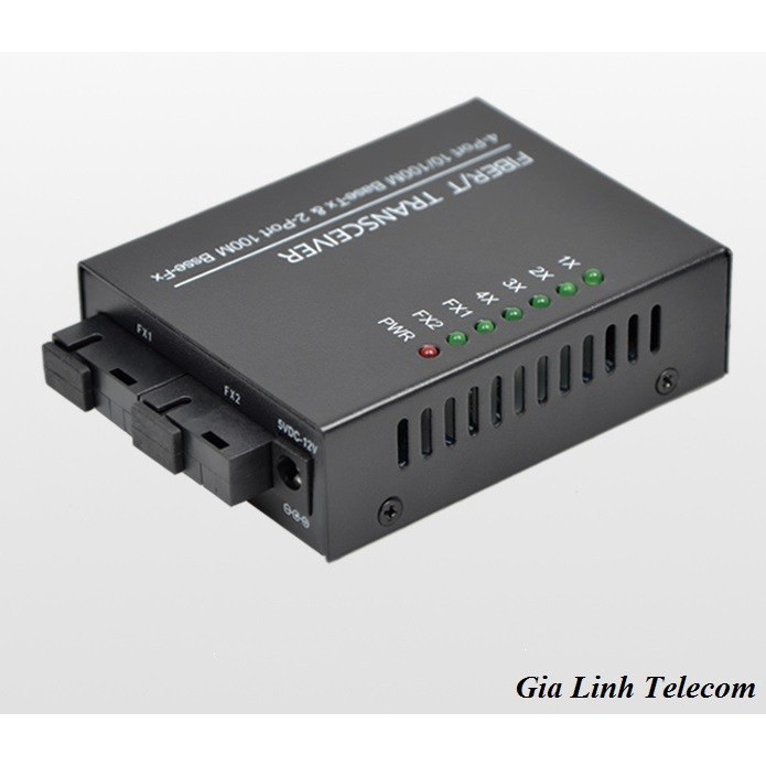 Bộ chuyển đổi quang điện 2 Quang 4 LAN - Converter quang