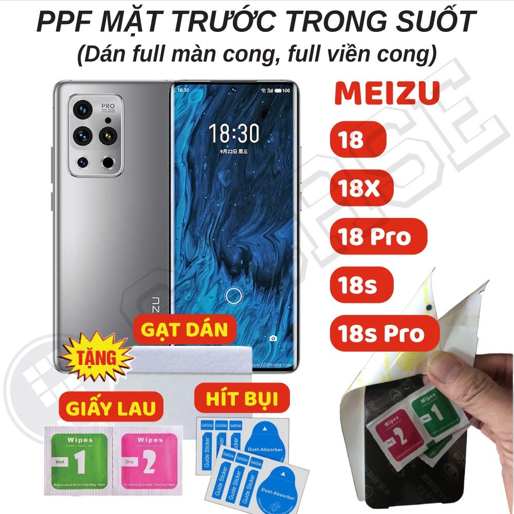 Dán PPF Full Màn Trong Suốt Meizu 18 Pro 18s Pro 18x