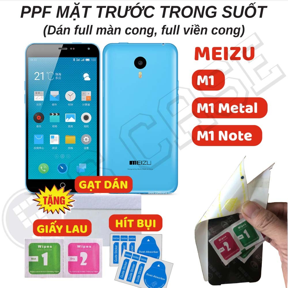 Dán PPF Full Màn Trong Suốt Meizu M1 Note/ M1 Metal/ M1