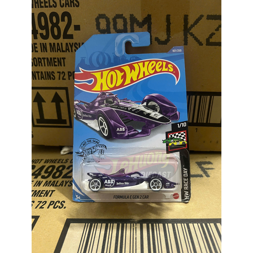 LeHuong Diecast - Xe mô hình Hot Wheels Formula E Gen 2 Car (Purple) Bad Bliss