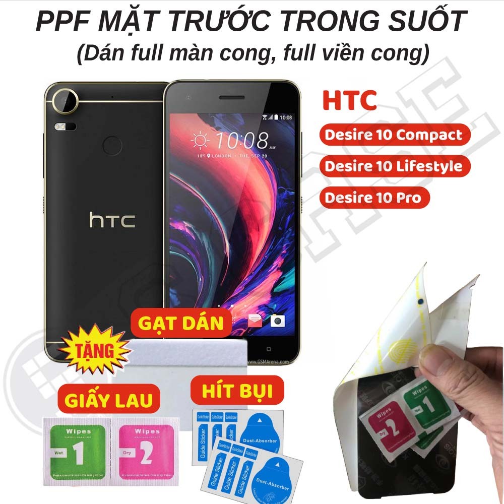 Dán PPF Full Màn Trong Suốt HTC Desire 10 Pro/ Desire 10 Comact/ Desire 10 LifeStyle