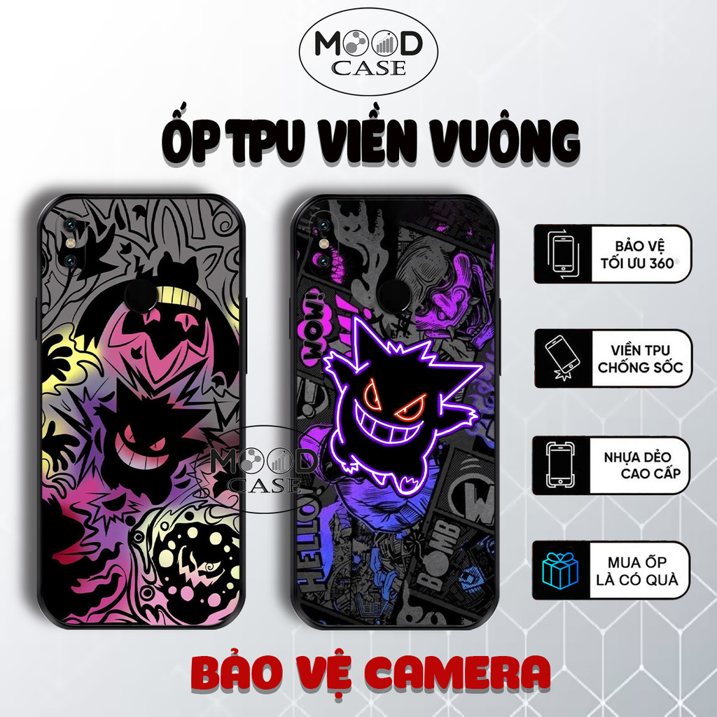 Ốp lưng Xiaomi Mi 8 , Mi 8 Lite , Mi 8 SE , Mi 9 , Mi 9 SE pokémon gengar graffiti anime