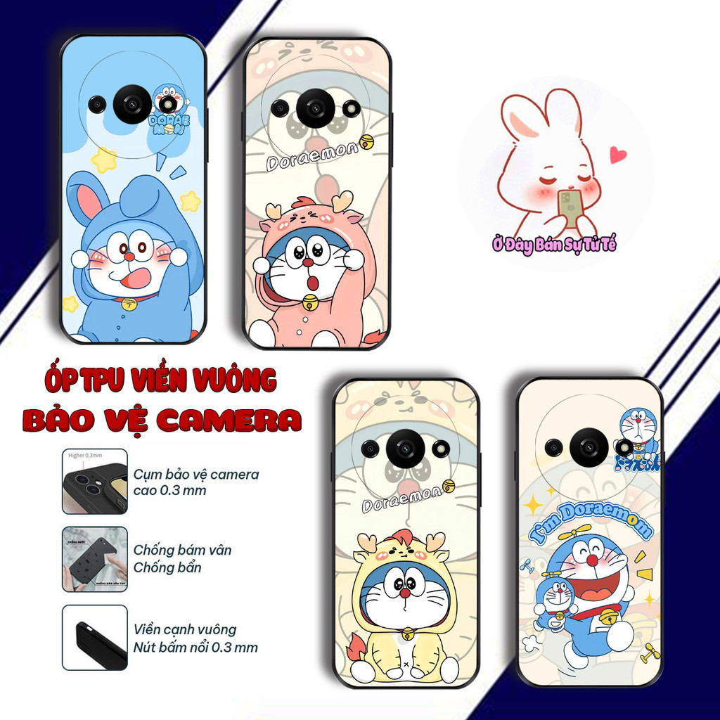 Ốp lưng Redmi A3 , Poco C61 Redmi 14c Poco C75 dẻo doremon anime cute
