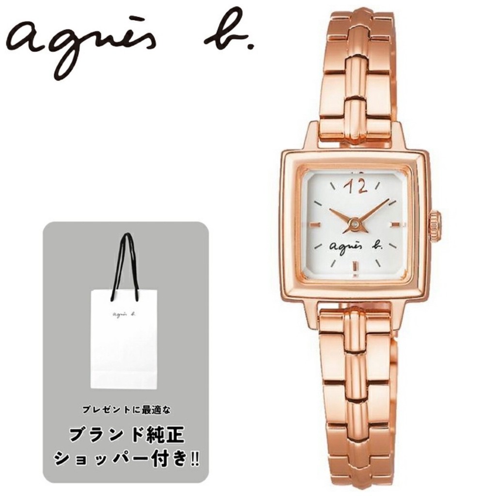 [Direct from Japan] SEIKO Watch Agnes b. Marcello SEIKO Ladies White Pink Gold Watch Quartz (Battery