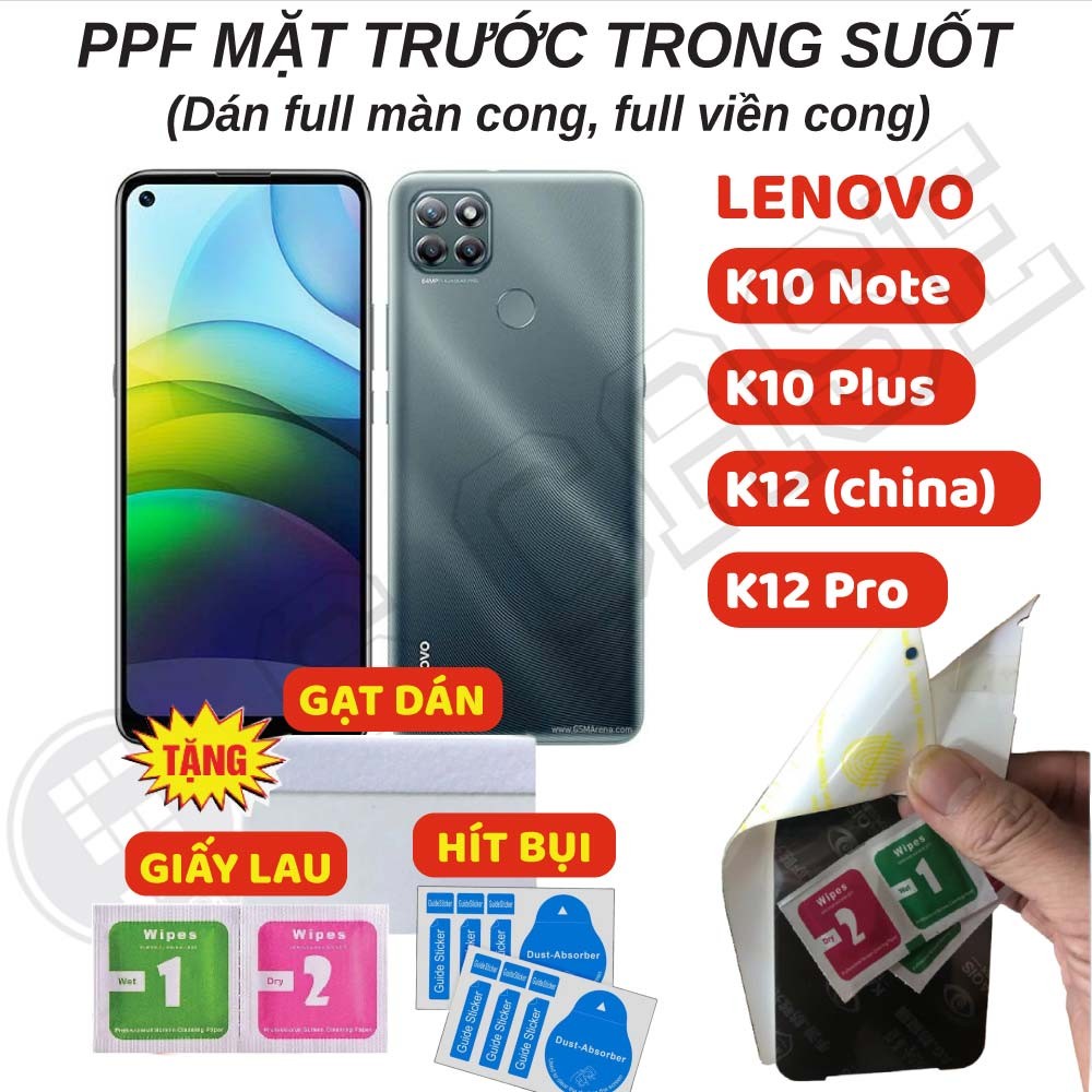 Dán PPF Full Màn Trong Suốt Lenovo K12 Pro K10 Plus K10 note