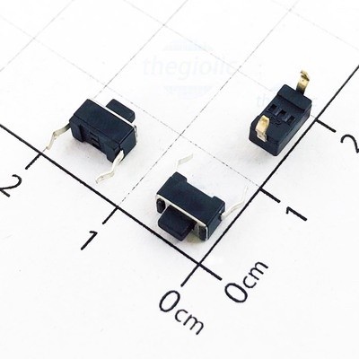 [30 Cái]- Nút Nhấn 3x6mm Cao 5.0mm 2 Chân Xuyên Lỗ