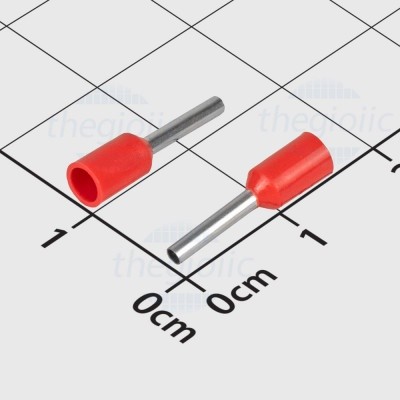 [100 Cái]- E7508 Cos Pin Rỗng Cỡ Dây 0.75mm2 Màu Đỏ