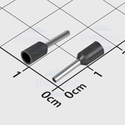 [100 Cái]- E7508 Cos Pin Rỗng Cỡ Dây 0.75mm2 Màu Đen