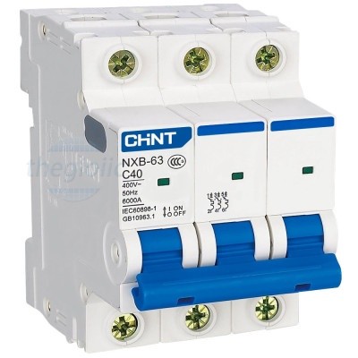 NXB-63 3P C40 6kA Aptomat MCB CHiNT 3 Cực 40A