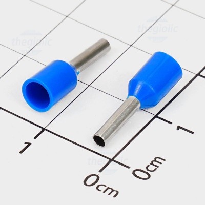 [100 Cái]- E1508 Cos Pin Rỗng Cỡ Dây 1.5mm2 Màu Xanh Dương