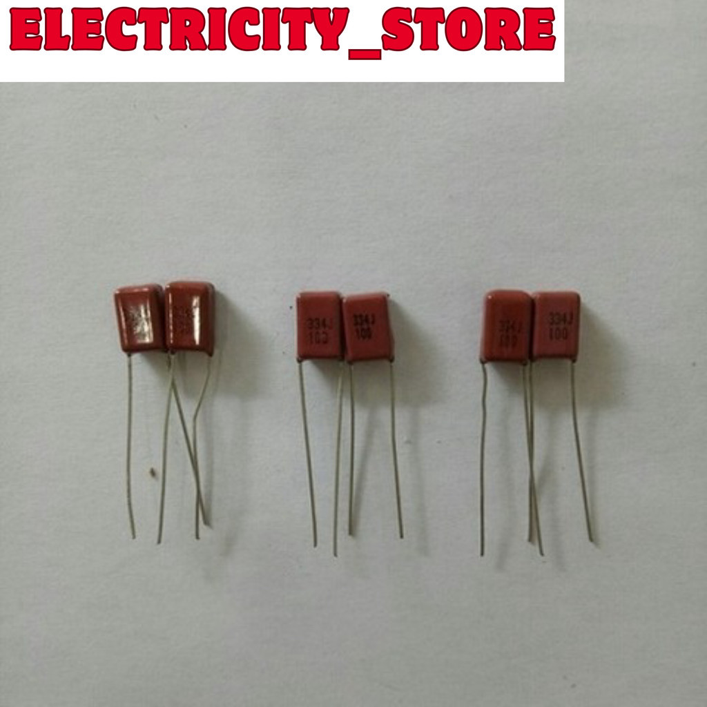 [10 Cái]- Tụ 330nF/100V (334/100V)