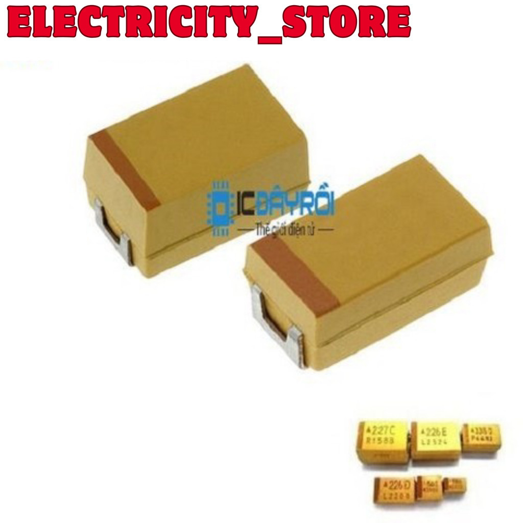 [3 Cái]- Tụ Tantalum 220uF 10V SMD6032