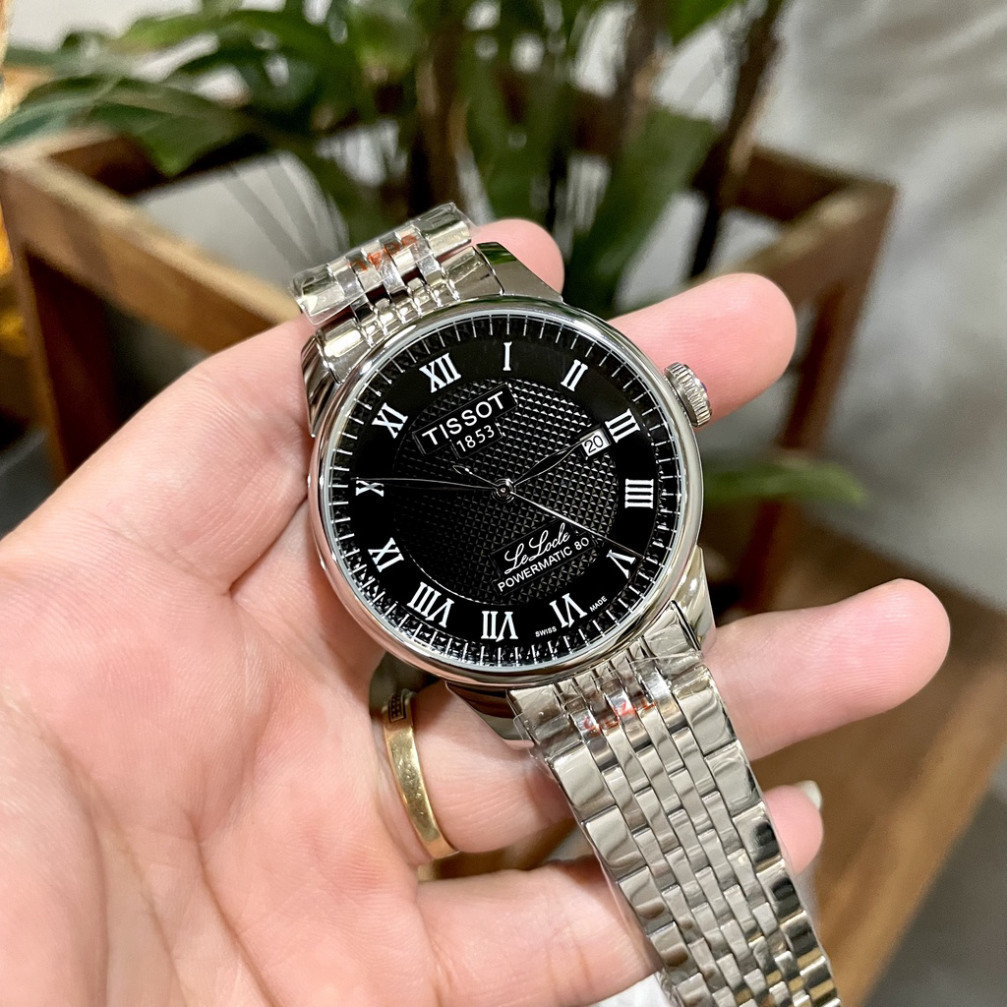 Đồng Hồ Nam Tissot Case 38mm Mặt caro Máy cơ Automatic Nhật