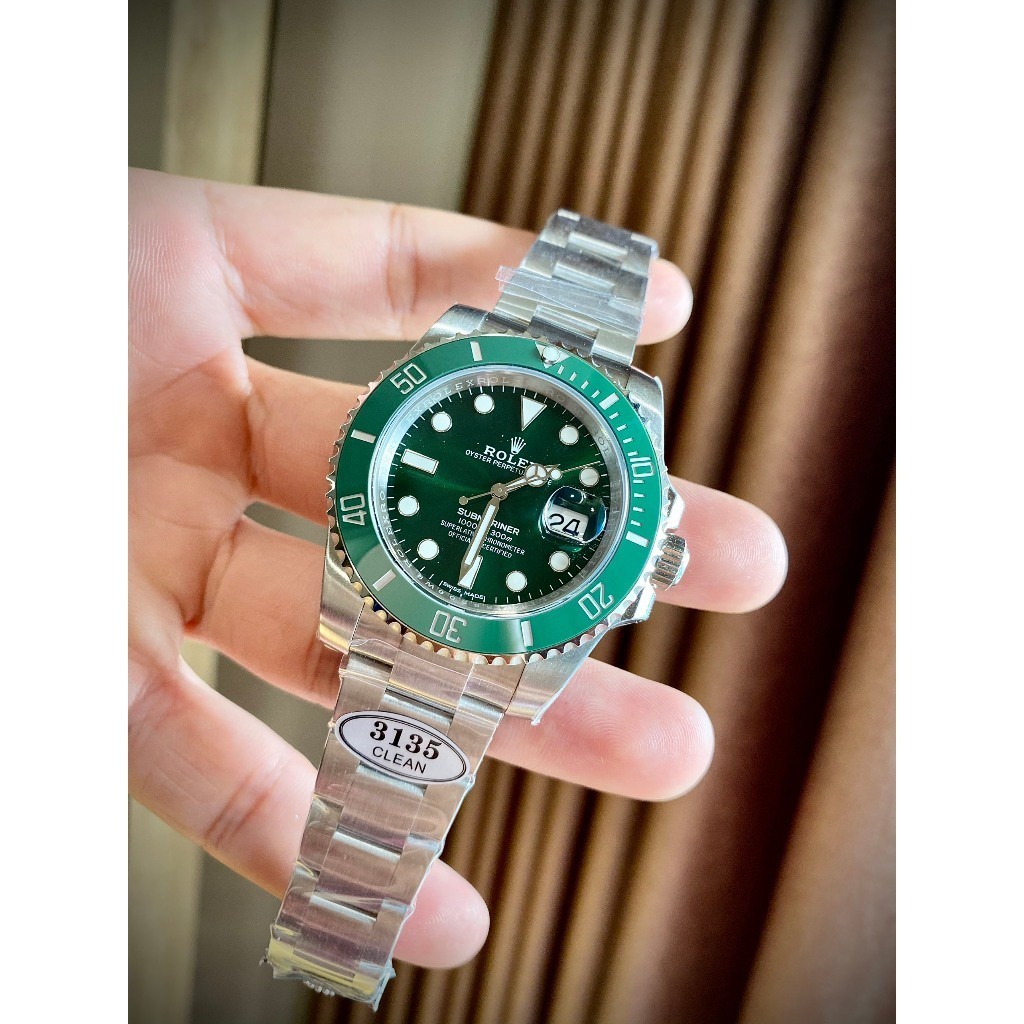 Đồng Hồ nam Rolex Submariner CLEAN 41mm máy Cal 3135 31 chân kính 28800vph - thép cao cấp