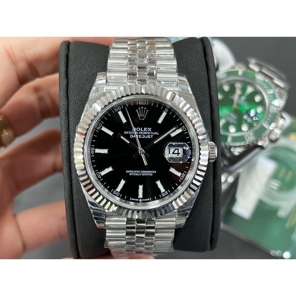 Đồng Hồ nam Rolex Datejust 41mm máy Cal 3235 31 chân kính 28800vph - thép cao cấp