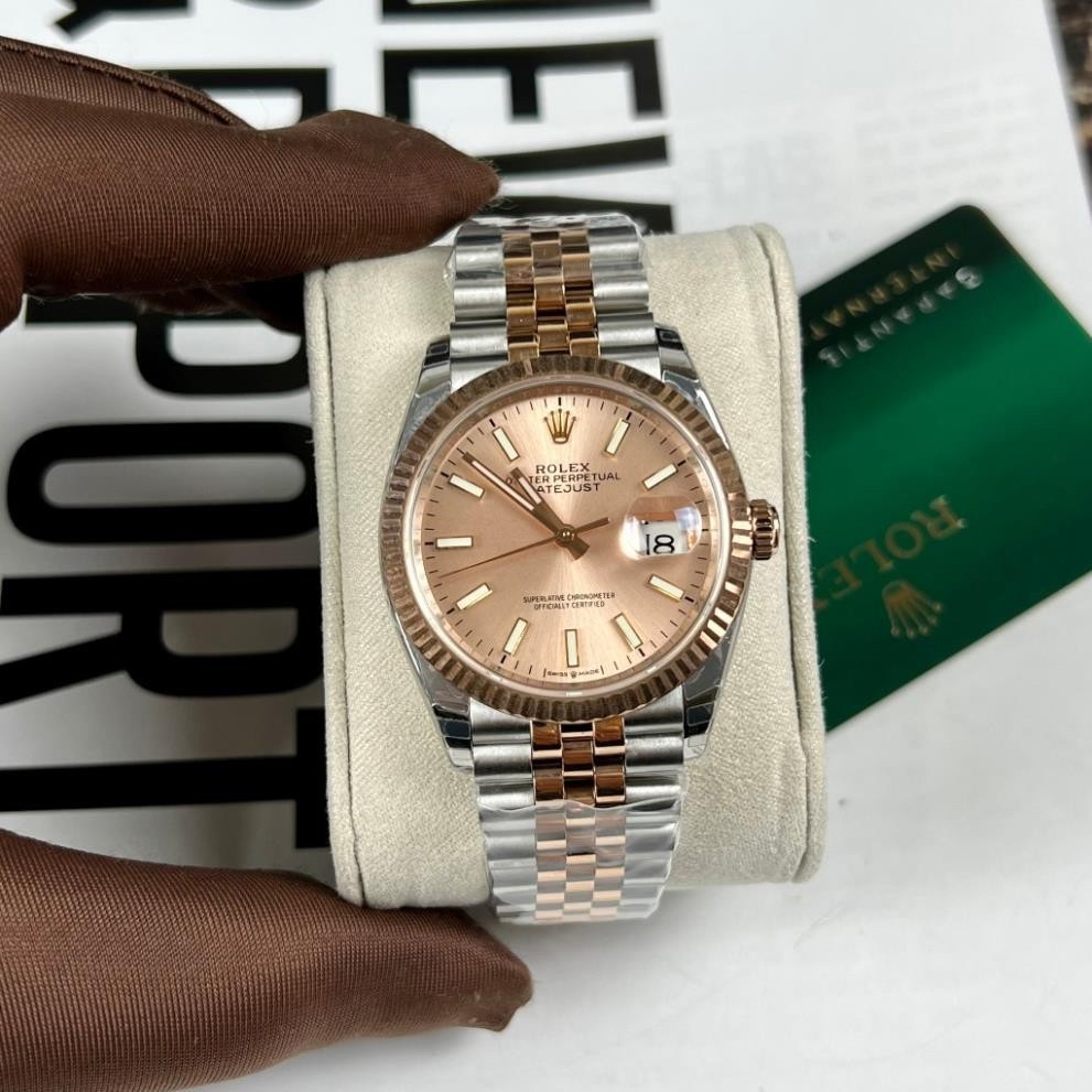 Đồng Hồ nam Rolex Datejust 41mm máy Cal 3235 31 chân kính 28800vph - thép cao cấp