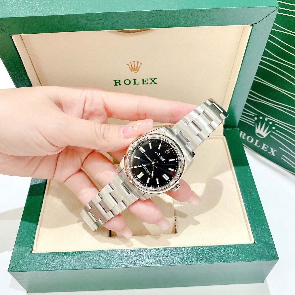 💫ĐỒNG HỒ ROLEX OYSTER PERPETUAL MẶT ICE BLACK CLEAN 41MM 📍Đường Kính: 41mm 📍Bộ Máy: Cơ Autatic 📍