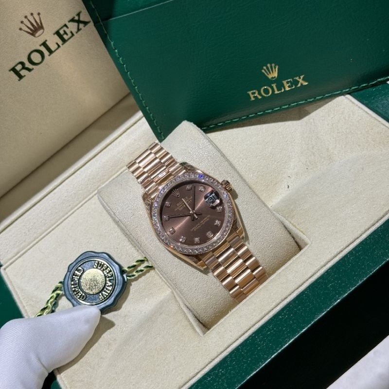 Rolex Date just nữ - Phiên bản cao cấp nhất thị trườngLõi máy Thuỵ sĩ chuẩn aut, Size : 31mm . RevoL
