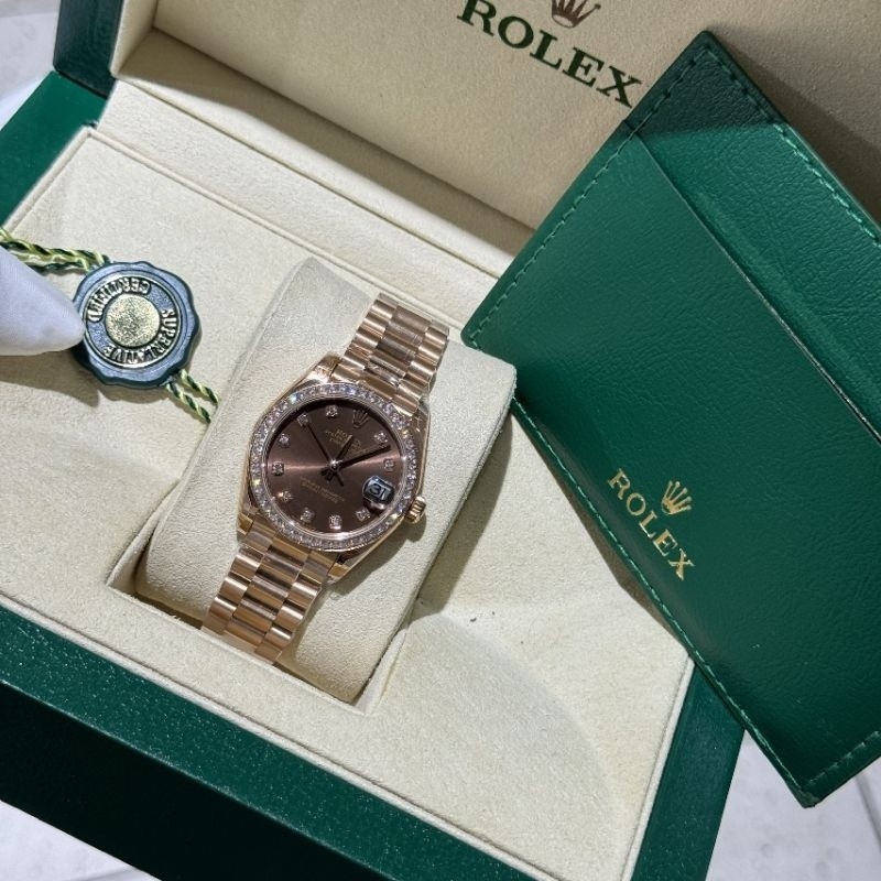 Rolex Date just nữ - phiên bản cao cấp nhất thị trườngLõi máy thuỵ sỹ chuẩn aut, Size : 31mm, Kính s