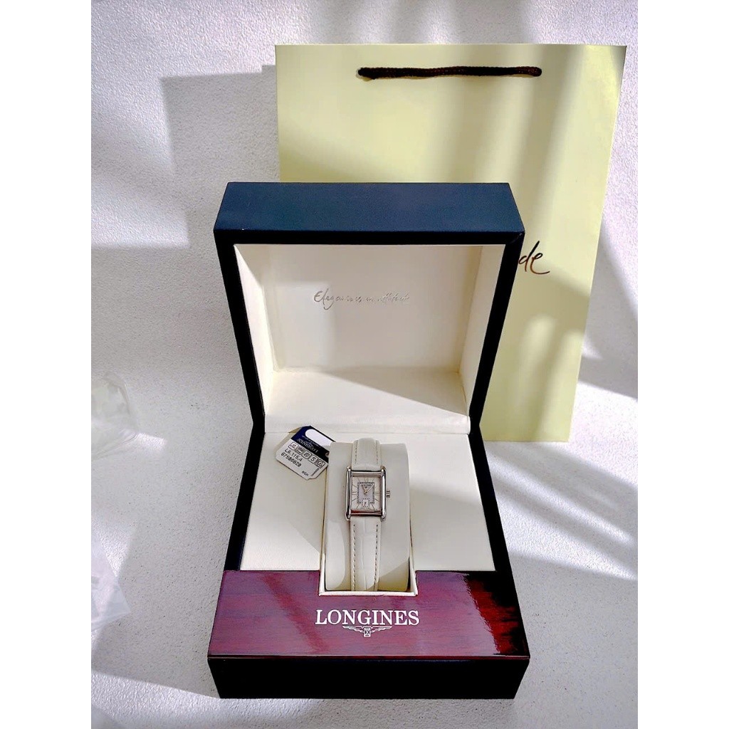 Đồng Hồ Nữ Longines DolceVita ▪️thép không gỉ mà PVD . Dây da ▪️máy: pin Nhật. RVW
