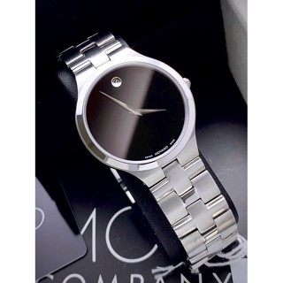  ĐỒNG HỒ NAM MOVADO 0607199 khung thép trắng- Máy swiss made- Size 40mm- chống nước- 