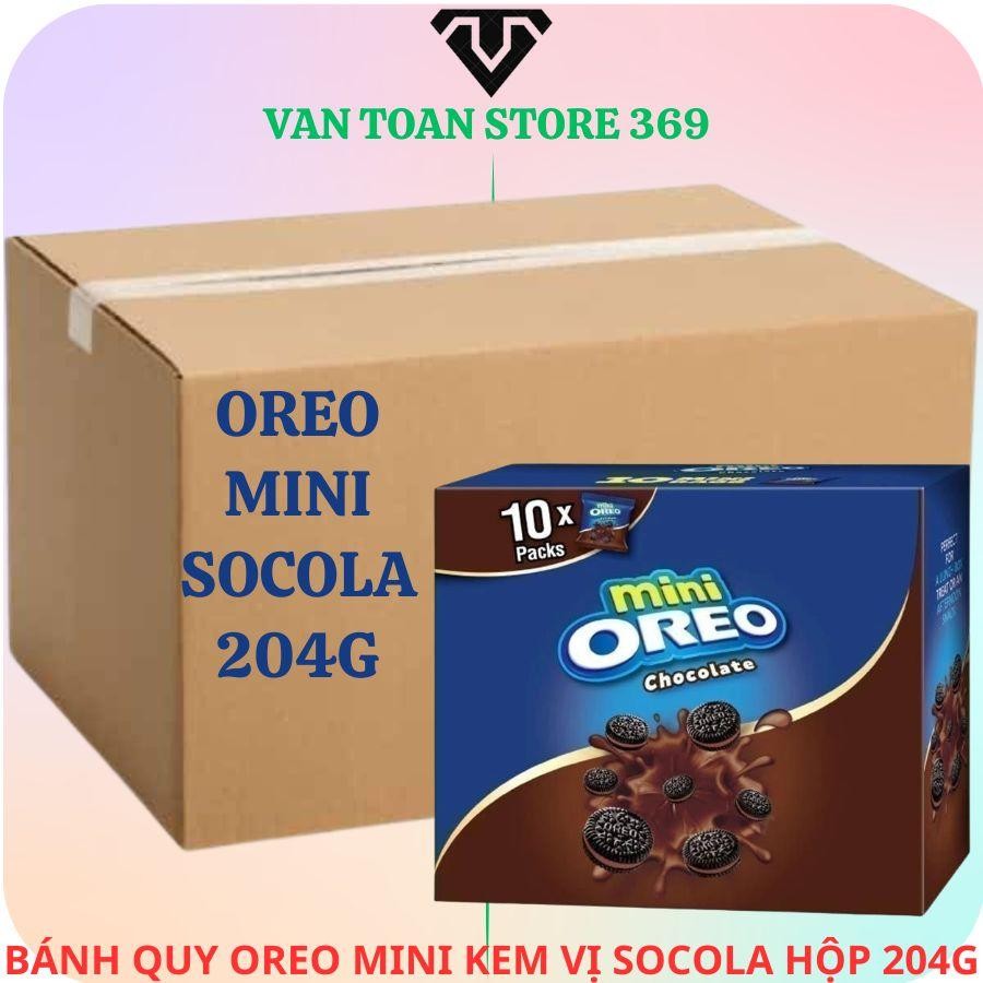 Bánh quy OREO mini socola vị socola hộp 204g