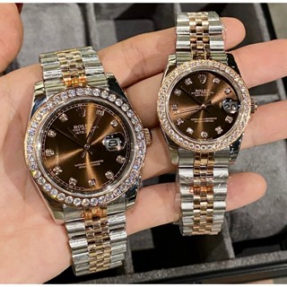 Đồng Hồ Rolex Datejust Chocolate quốc dân, máy cơ automatic nhật,  nam 41mm nữ size 31mm